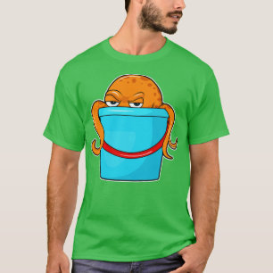 T-shirt poulpe avec seau