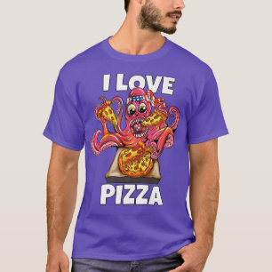 T-shirt poulpe calmar Mange Restauration Rapide Amour I Lo