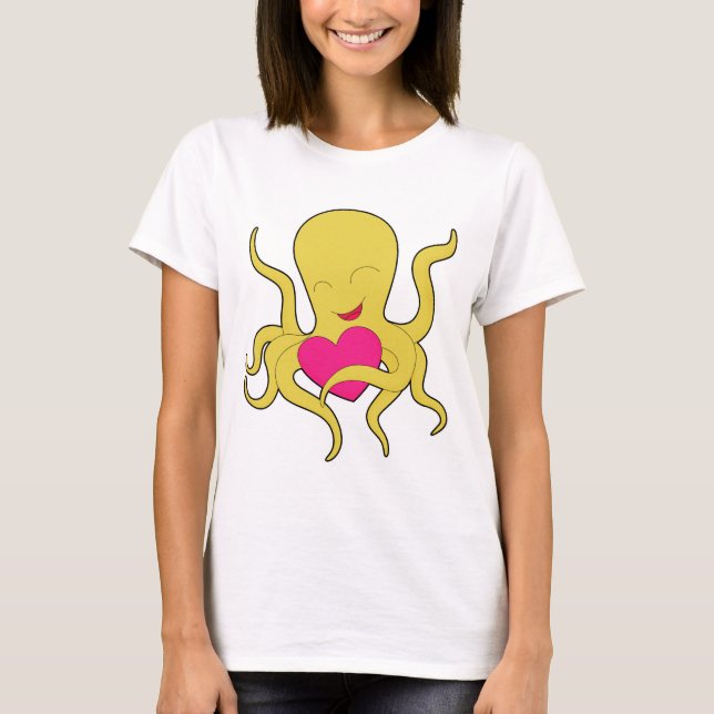 T-shirt Poulpe cœur (Devant)