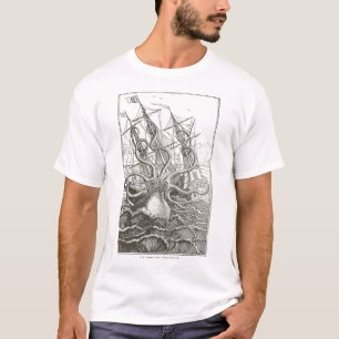 T-shirt Poulpe Colossal Kraken Attaquant le Monstre Marin