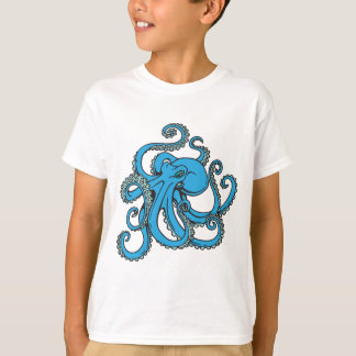T-shirt Poulpe de bleu d'océan