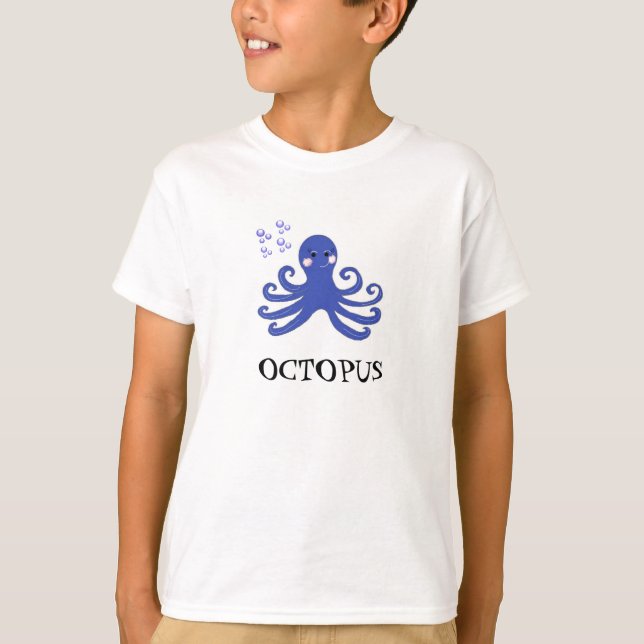 T-shirt Poulpe de dessin animé (Devant)