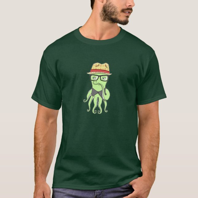 T-shirt Poulpe de hippie (Devant)