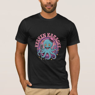 T-shirt Poulpe de Karaoke Kraken Drôle