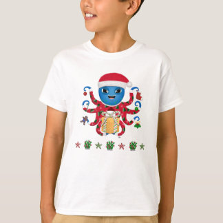 T-shirt poulpe de Noël
