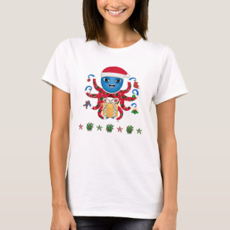 T-shirt poulpe de Noël