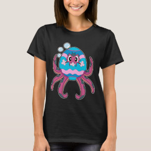 T-shirt Poulpe de Pâques œuf de Pâques