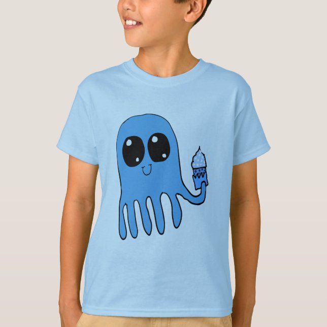 T-shirt Poulpe de petit gâteau (Devant)