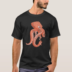 T-shirt Poulpe du Monstre de la mer des animaux marins