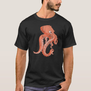T-shirt Poulpe du Monstre de la mer des animaux marins