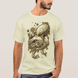 T-shirt poulpe orange - sept