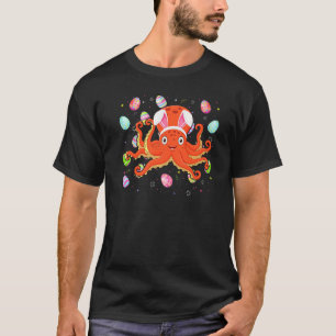 T-shirt Poulpe Poisson Œuf de Pâques Drôle de poulpe de P