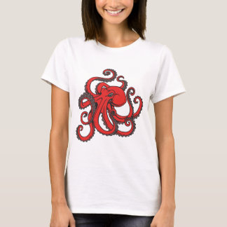 T-shirt Poulpe rouge