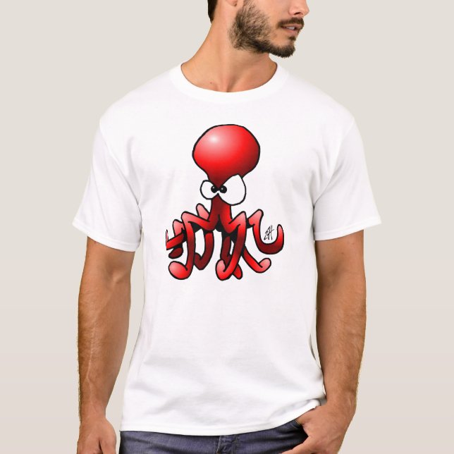 T-shirt Poulpe rouge (Devant)