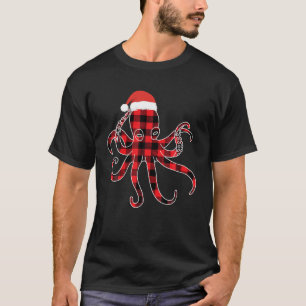 T-shirt Poulpe rouge Pajama famille Buffalo Noël
