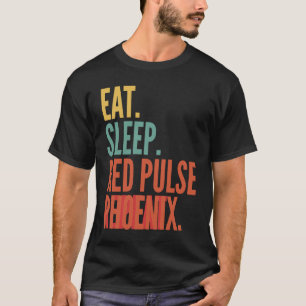 T-shirt Poulse Rouge Phénix Crypto Manger Sleep Pouls Roug