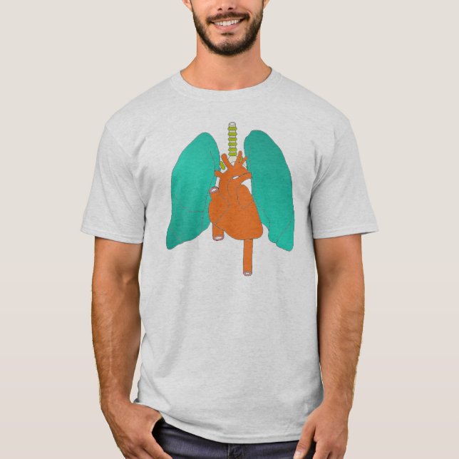T-shirt Poumons de coeur (Devant)