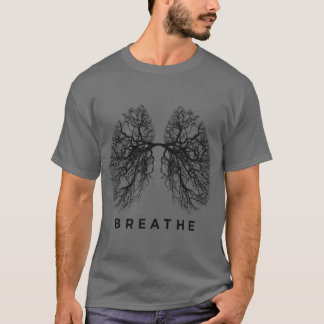 T-shirt Poumons de nature de Breatheree, respirez simpleme
