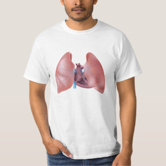 T-shirt Poumons et chemise humains de coeur