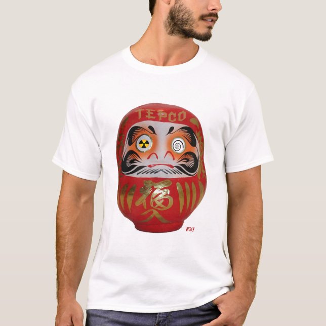 T-shirt Poupée chanceuse de Tepco Daruma (Devant)