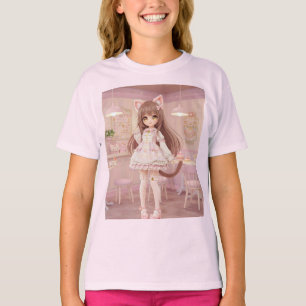 T-shirt Poupée de lait Kitten Kawaii