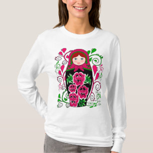 T-shirt poupée de matryoshka, poupées russes, матрё