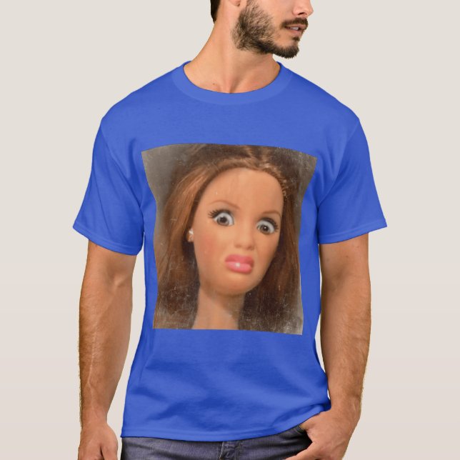 T-shirt Poupée dégoûtante visage (Devant)