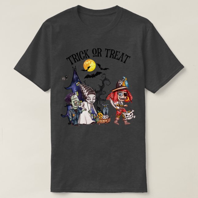 T-shirt Poupée Halloween De Frankenstein Rag (Design devant)