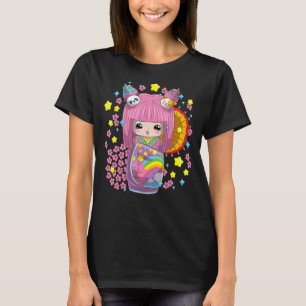T-shirt Poupée japonaise Kimono Kokeshi