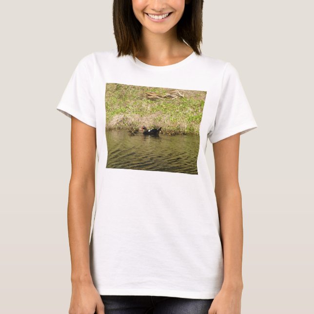 T-shirt poupée Momma and Baby Ducks (Devant)