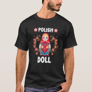 T-shirt Poupée polonaise Cute Babushka Matryoshka Poupée P