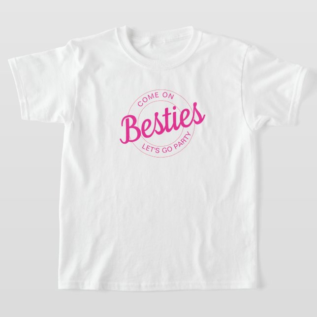 T-shirt Poupée rose rétro Laissons Aller Fête Anniversaire (Poser)