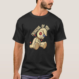 T-shirt Poupée Vaudou Je Pense À Toi Occultisme Sorcelleri