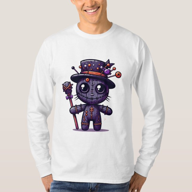 T-shirt Poupée violette déplaisante (Devant)