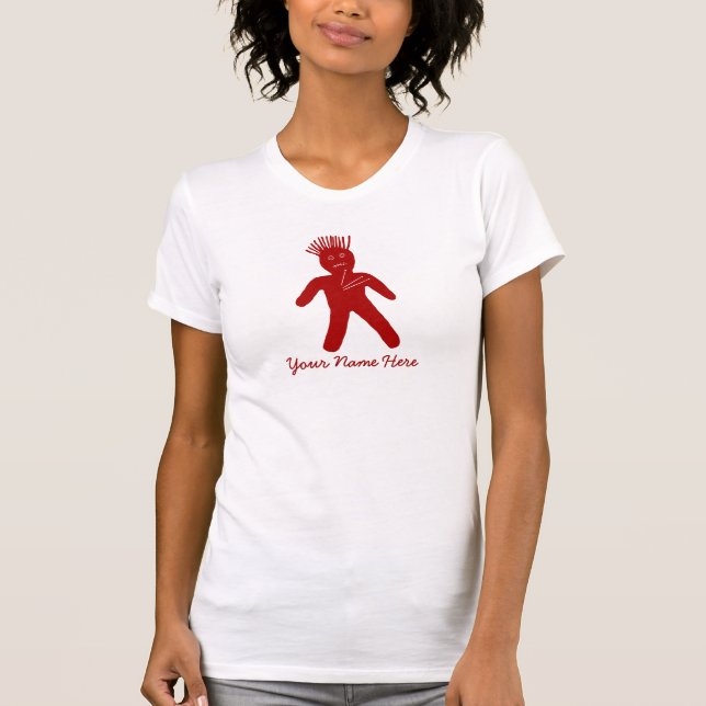 T-shirt Poupée Voodolique Rouge Sang (Devant)