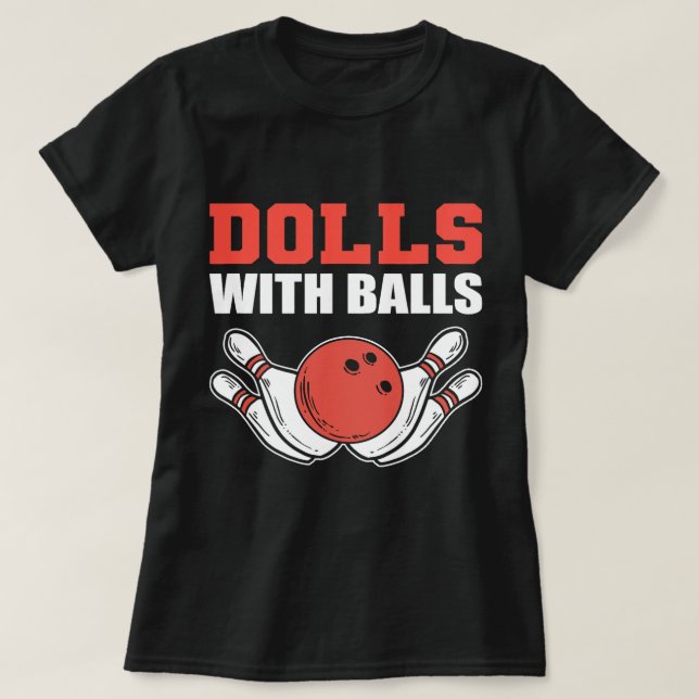 T-shirt Poupées avec des boules Personne talentueuse (Design devant)
