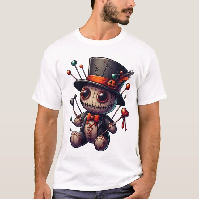 T-shirt Poupées Voodoo éffrayantes Magie (Devant)