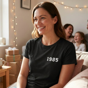 T-Shirt pour 40e anniversaire 1985 Vintage Femme