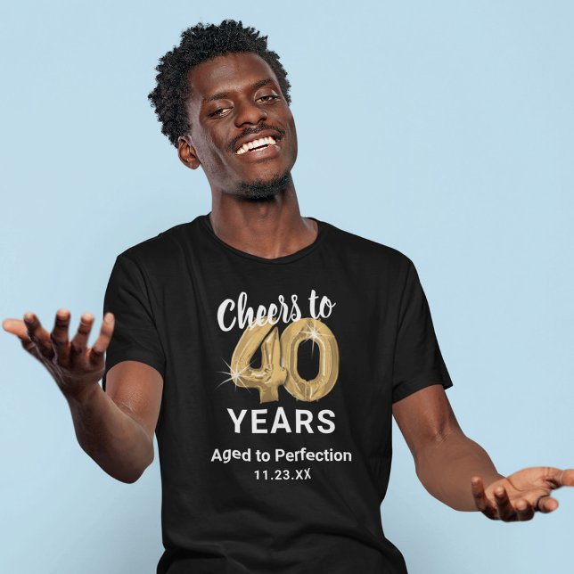 T-shirt pour 40e anniversaire Vieilli à la Perfect (Créateur téléchargé)