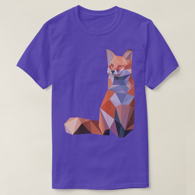 T-shirt Pour Abstrait Polygone Art Cool cadeau animal géom (Design devant)