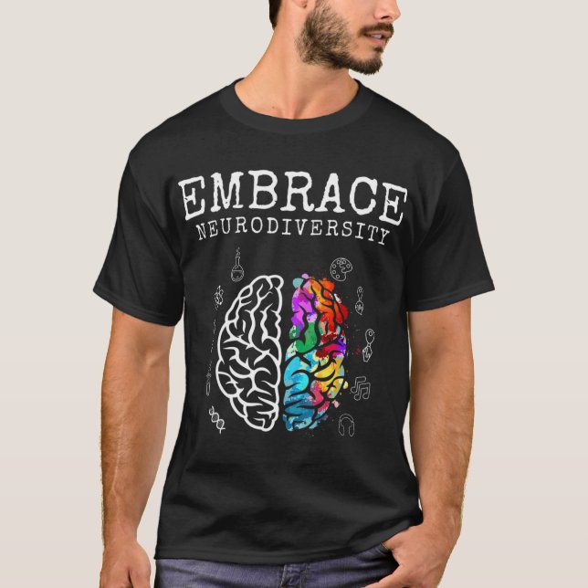 T-shirt pour accepter la neurodiversité. Ce t-shir (Devant)