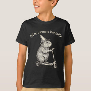 T-shirt Pour aller causer une pagaille drôle de scooter de