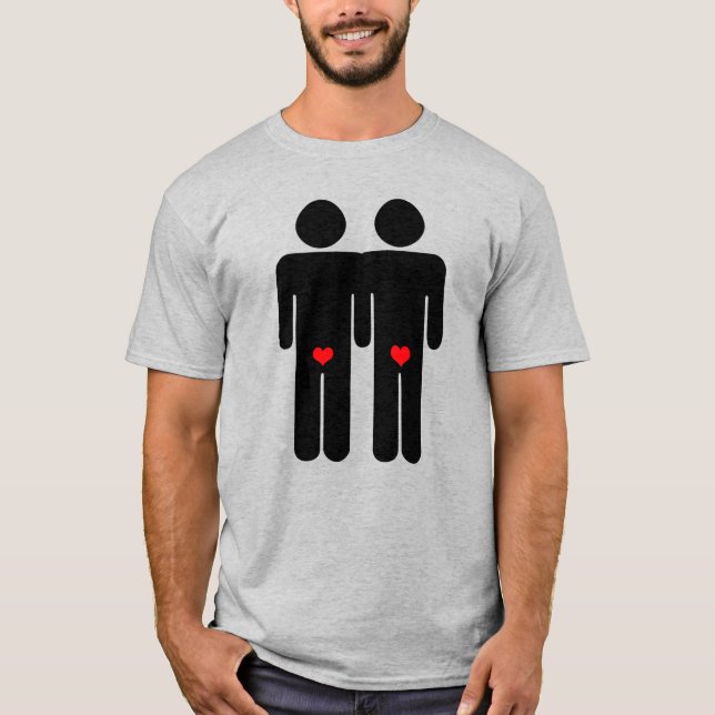 T-Shirt pour amants gays (Devant)