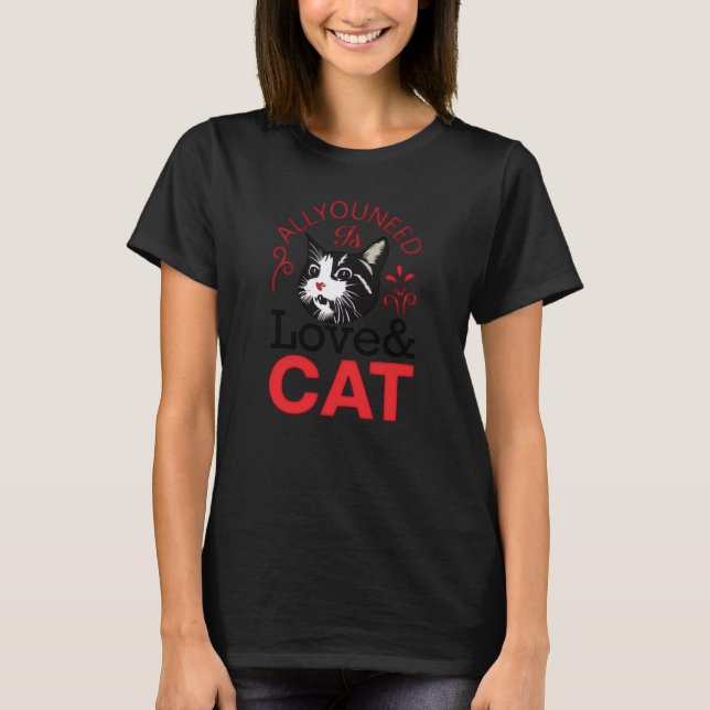 T-shirt pour amateur de chat (Devant)
