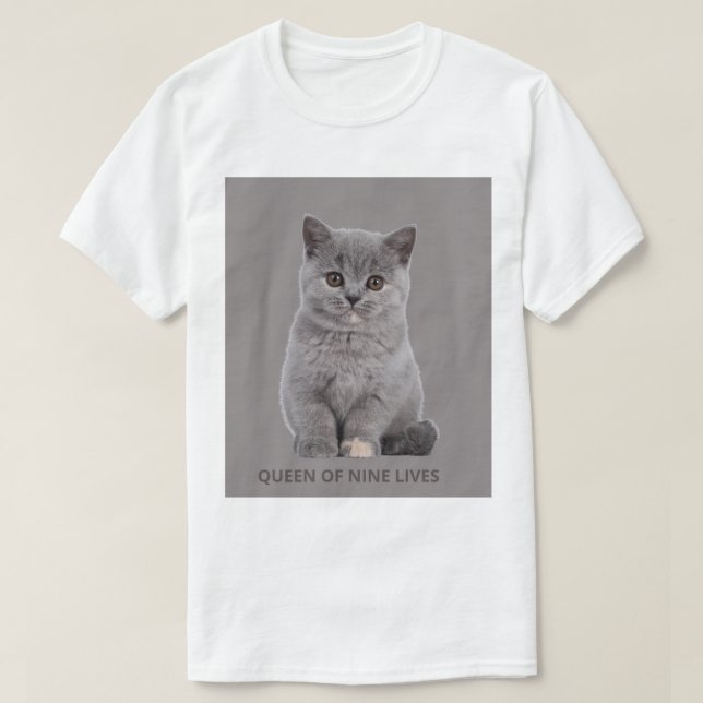 T-Shirt pour amateur de chats  (Design devant)