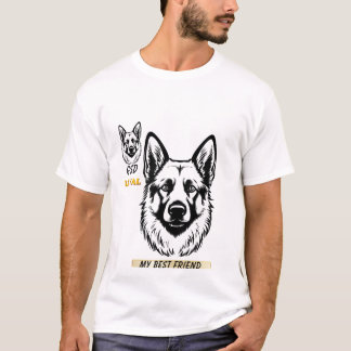 T-shirt pour amateur de chien Meilleur Ami Berger