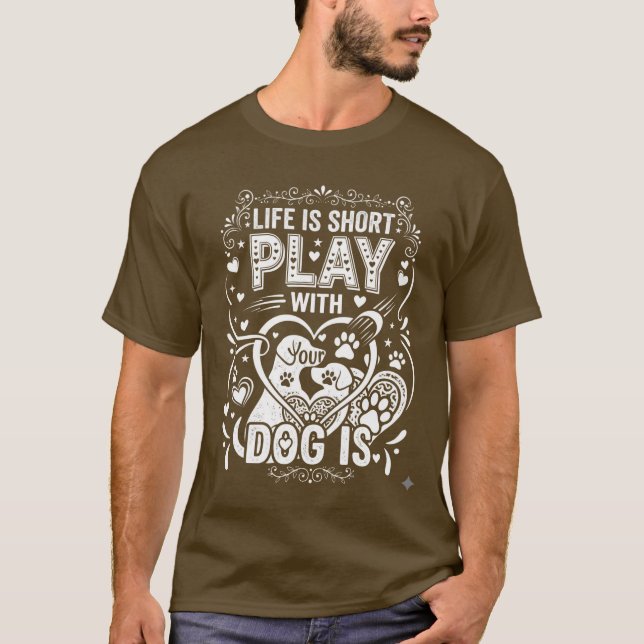 T-Shirt pour amateur de chiens (Devant)