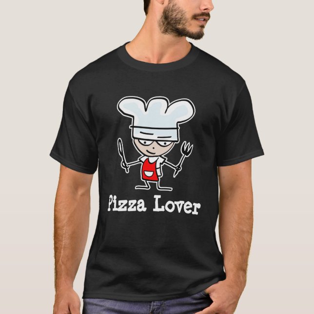 T-shirt pour amateur de pizza (Devant)