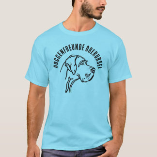 T-shirt pour amis Dogue avec deux impressions et é