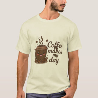 T-Shirt pour Amoureux du Café | Vibes Coffré Confo